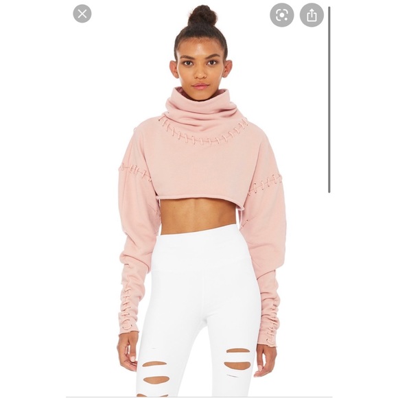 ALO Yoga Tops - NWOT Alo Splice Long Sleeve Crop Top